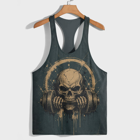 Skull 3D Racerback Tank Top- TT03133
