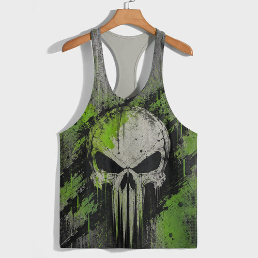 Skull 3D Racerback Tank Top- TT03151