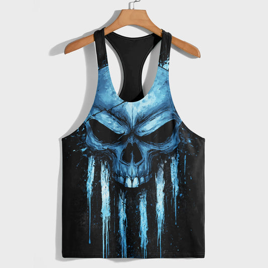 Skull 3D Racerback Tank Top- TT03154