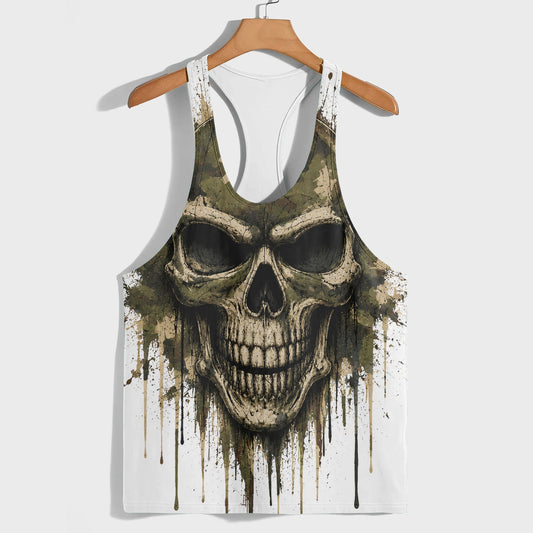 Skull 3D Racerback Tank Top- TT03158