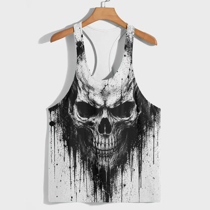 Skull 3D Racerback Tank Top- TT03173
