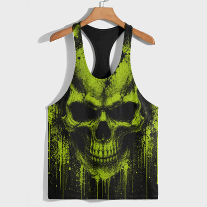 Skull 3D Racerback Tank Top- TT03175