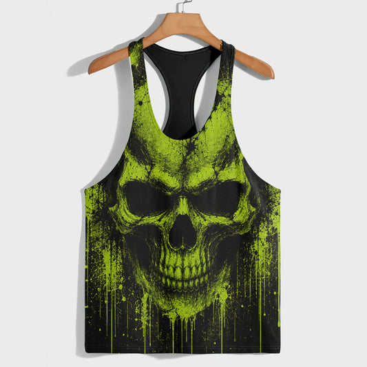 Skull 3D Racerback Tank Top- TT03175