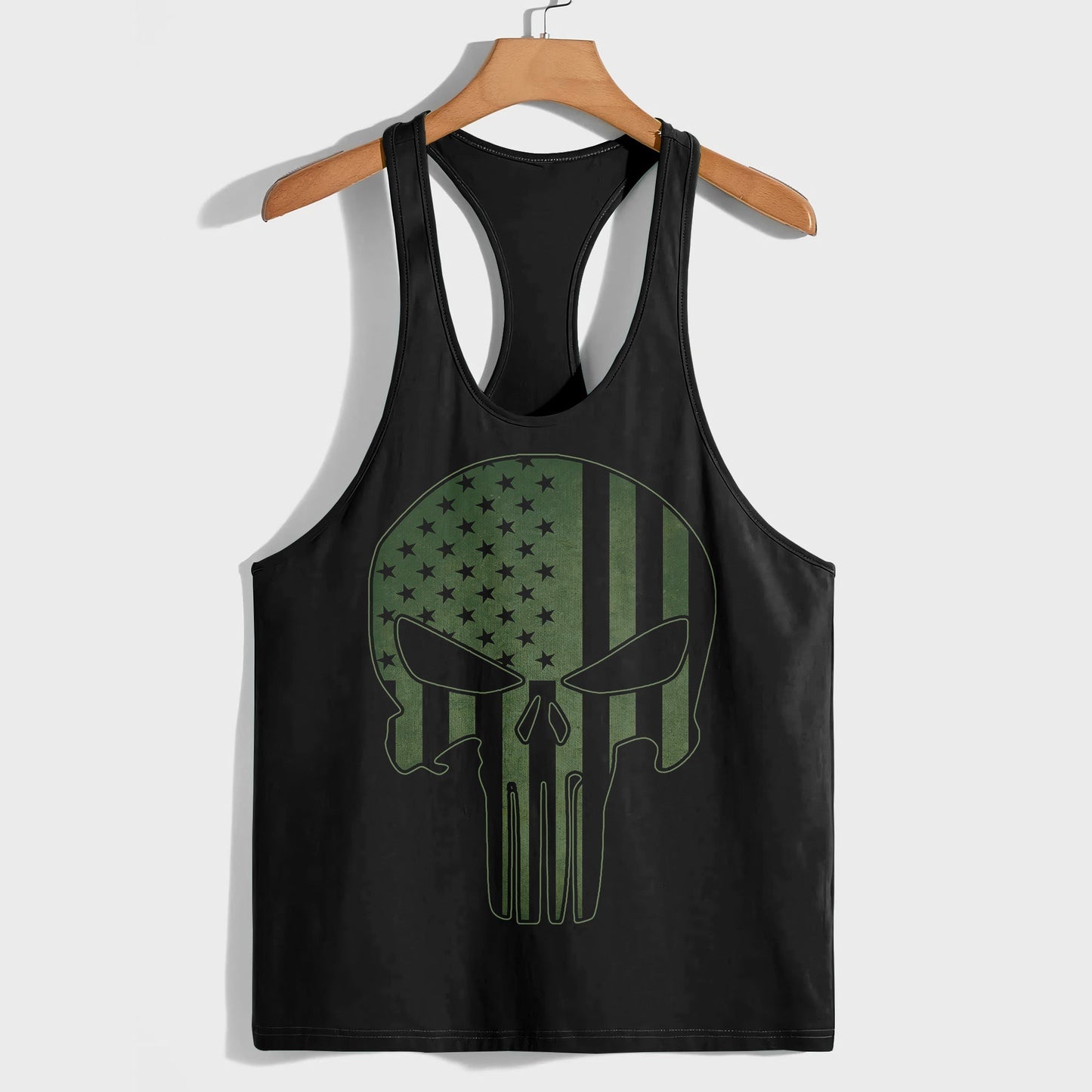 Skull 3D Racerback Tank Top- TT03183