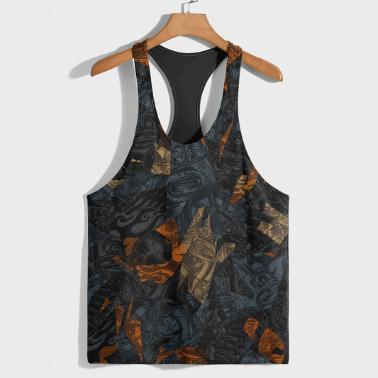 Camo Racerback Tank Top – Tactical Strength for Bodybuilders- TT03198