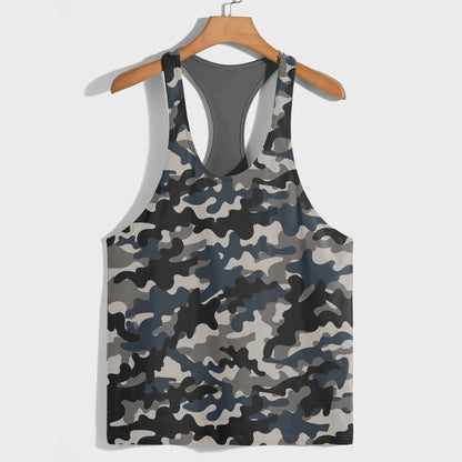 Camo Racerback Tank Top – Tactical Strength for Bodybuilders- TT03199