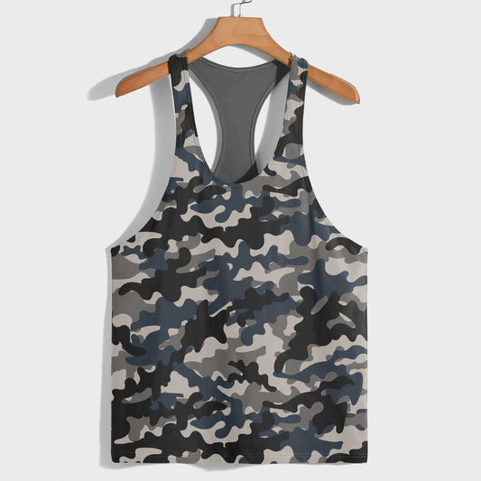 Camo Racerback Tank Top – Tactical Strength for Bodybuilders- TT03199