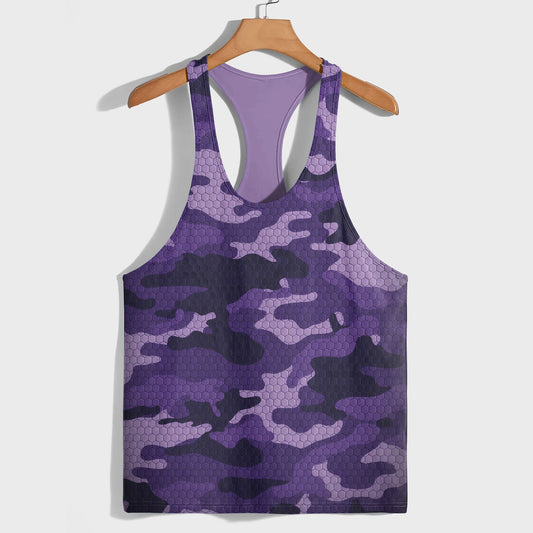 Camo Racerback Tank Top – Tactical Strength for Bodybuilders- TT03200