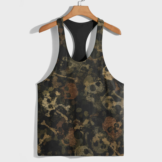 Camo Racerback Tank Top – Tactical Strength for Bodybuilders- TT03202