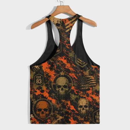 Camo Racerback Tank Top – Tactical Strength for Bodybuilders- TT03206