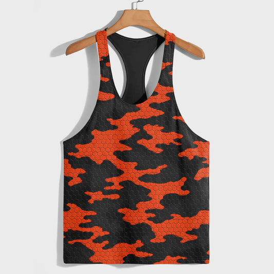 Camo Racerback Tank Top – Tactical Strength for Bodybuilders- TT03209