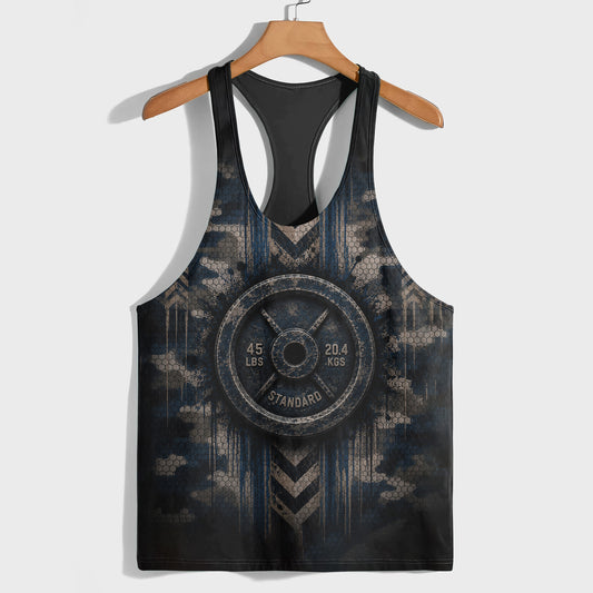 Camo Racerback Tank Top – Tactical Strength for Bodybuilders- TT03233