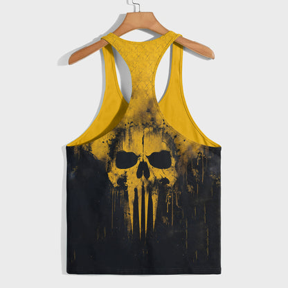 Skull 3D Racerback Tank Top- TT03244