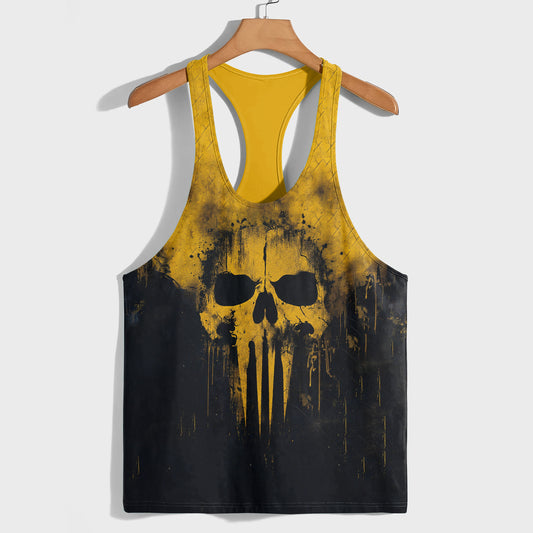 Skull 3D Racerback Tank Top- TT03244