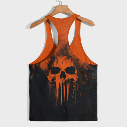Skull 3D Racerback Tank Top- TT03245