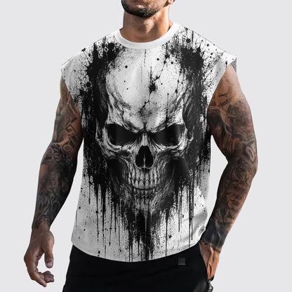 Dread Skull Cut-Off Tank- TT03318