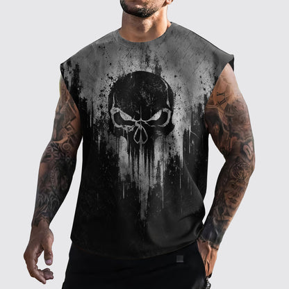 Dread Skull Cut-Off Tank- TT03321