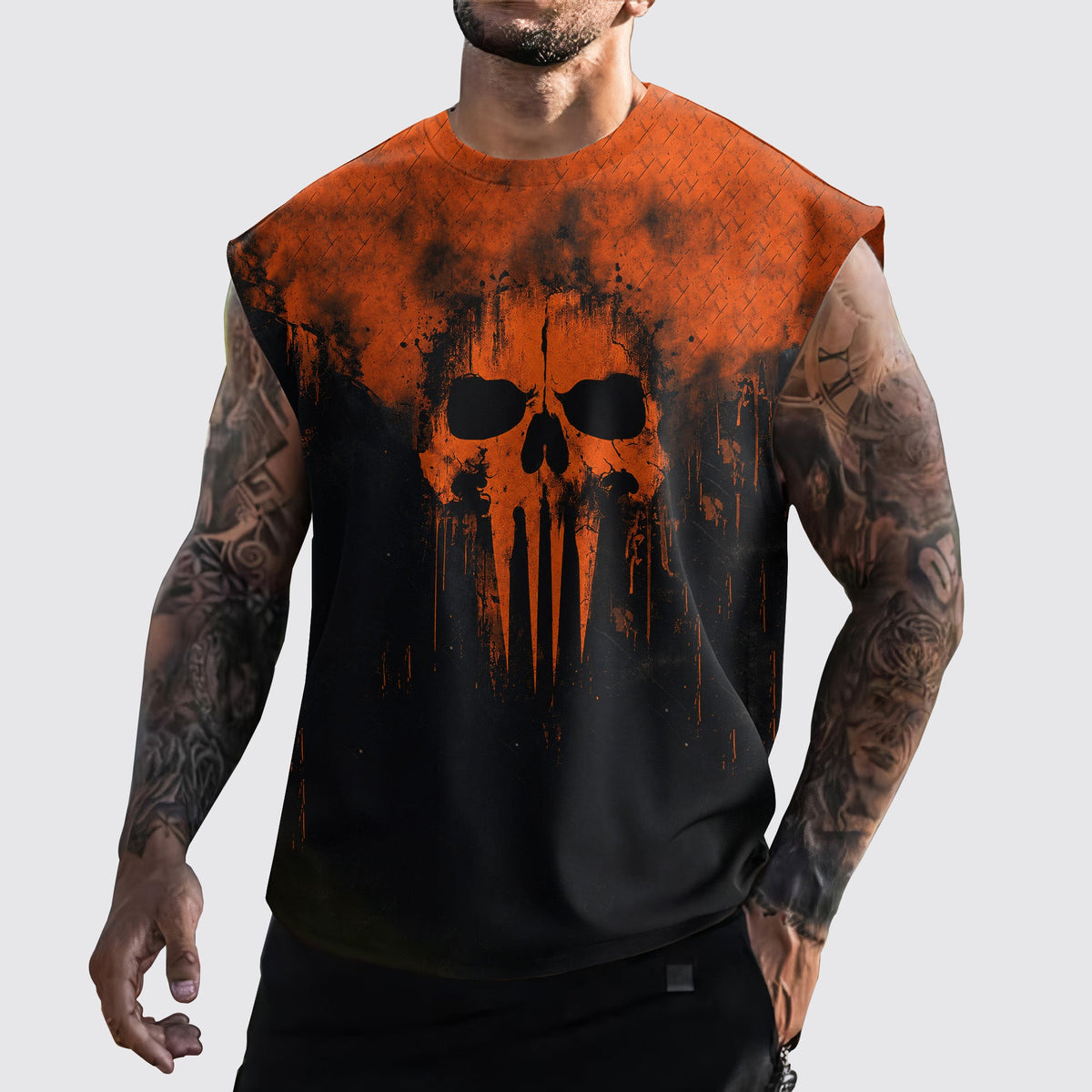 Dread Skull Cut-Off Tank- TT03322
