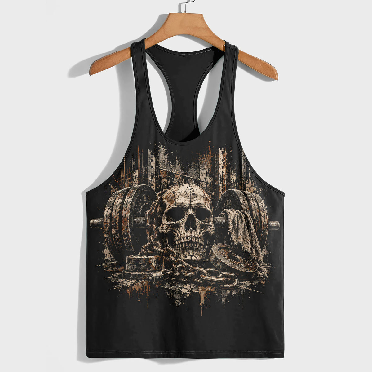 Skull 3D Racerback Tank Top- TT03381