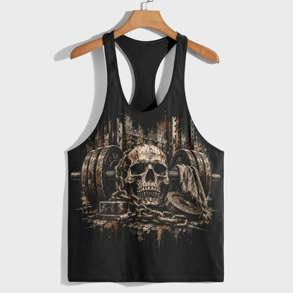 Skull 3D Racerback Tank Top- TT03381