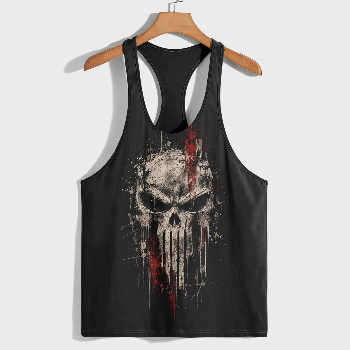 Skull 3D Racerback Tank Top- TT03382