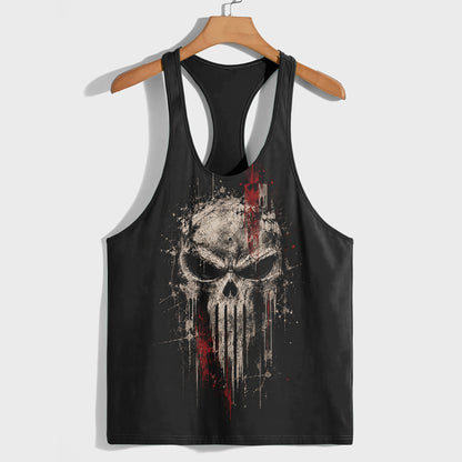 Skull 3D Racerback Tank Top- TT03382