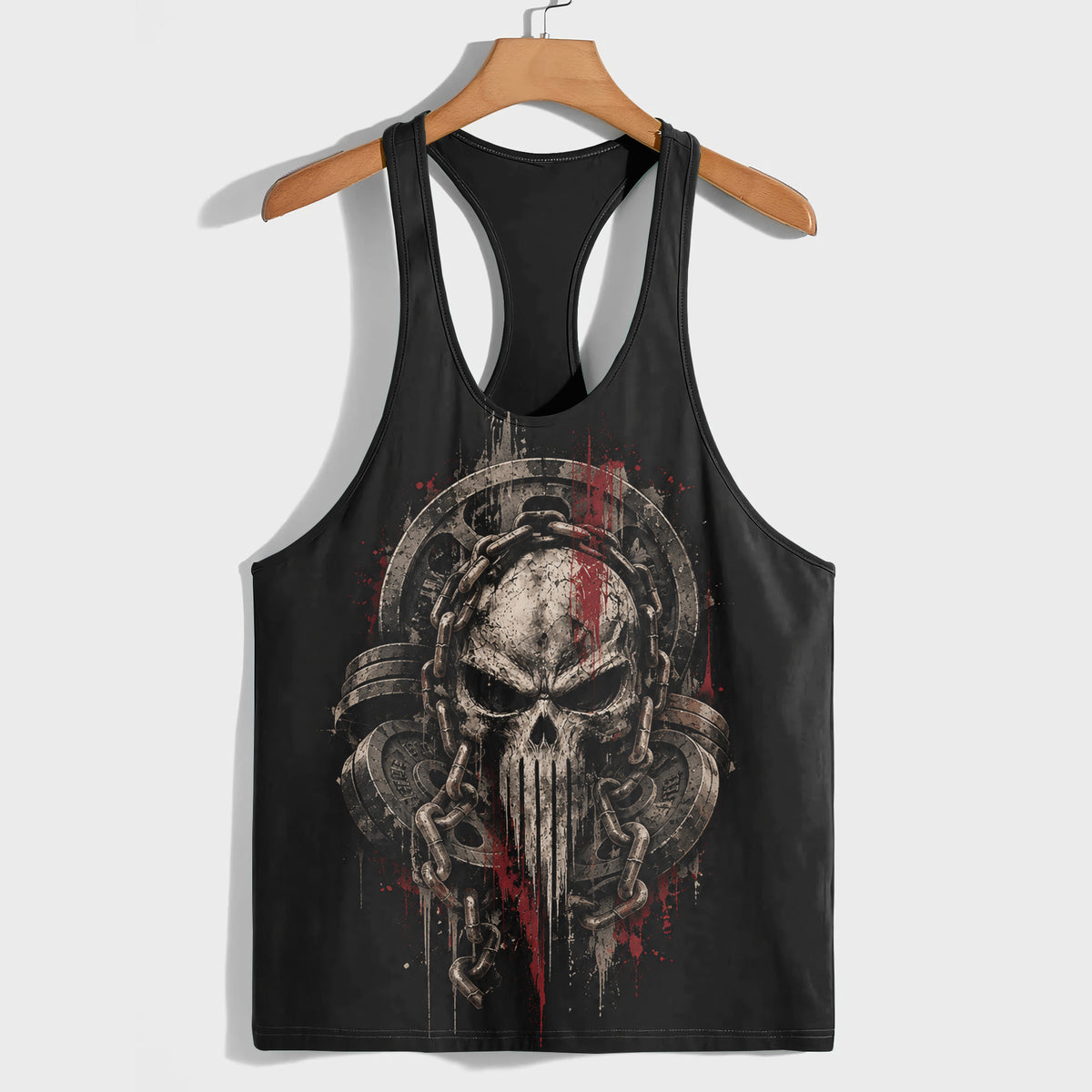 Skull 3D Racerback Tank Top- TT03383