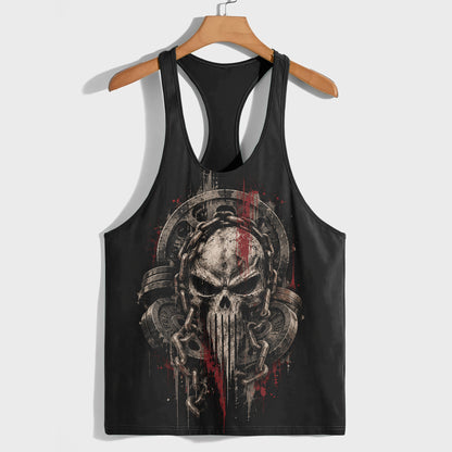 Skull 3D Racerback Tank Top- TT03383