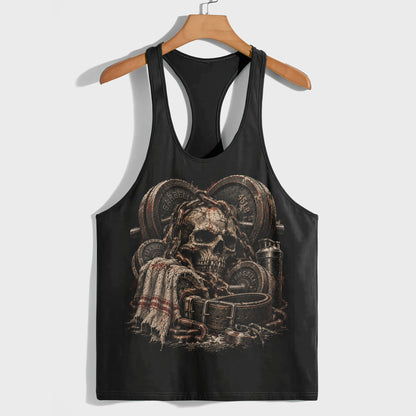 Skull 3D Racerback Tank Top- TT03385
