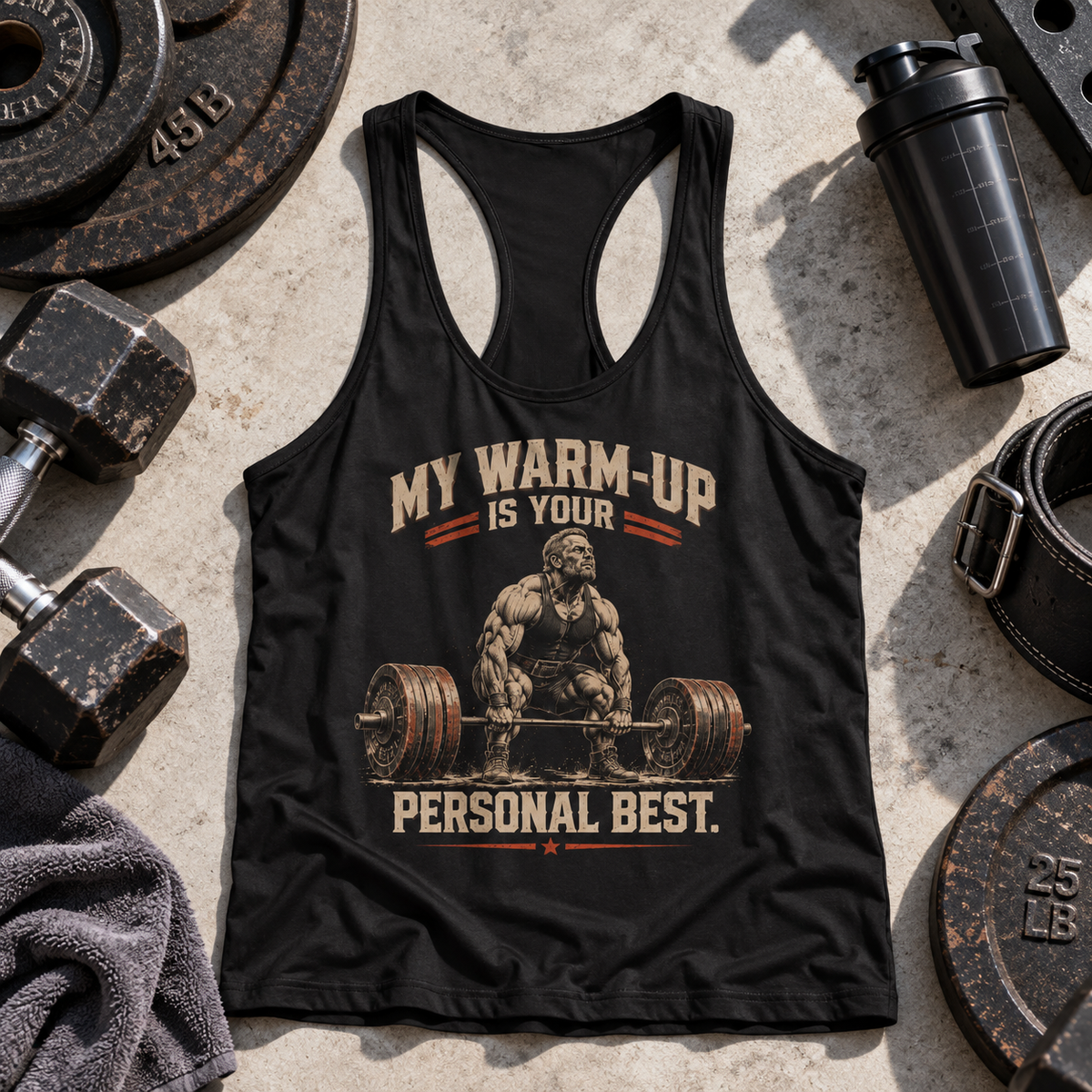 Bodybuilding Racerback Tank Top- TT03395